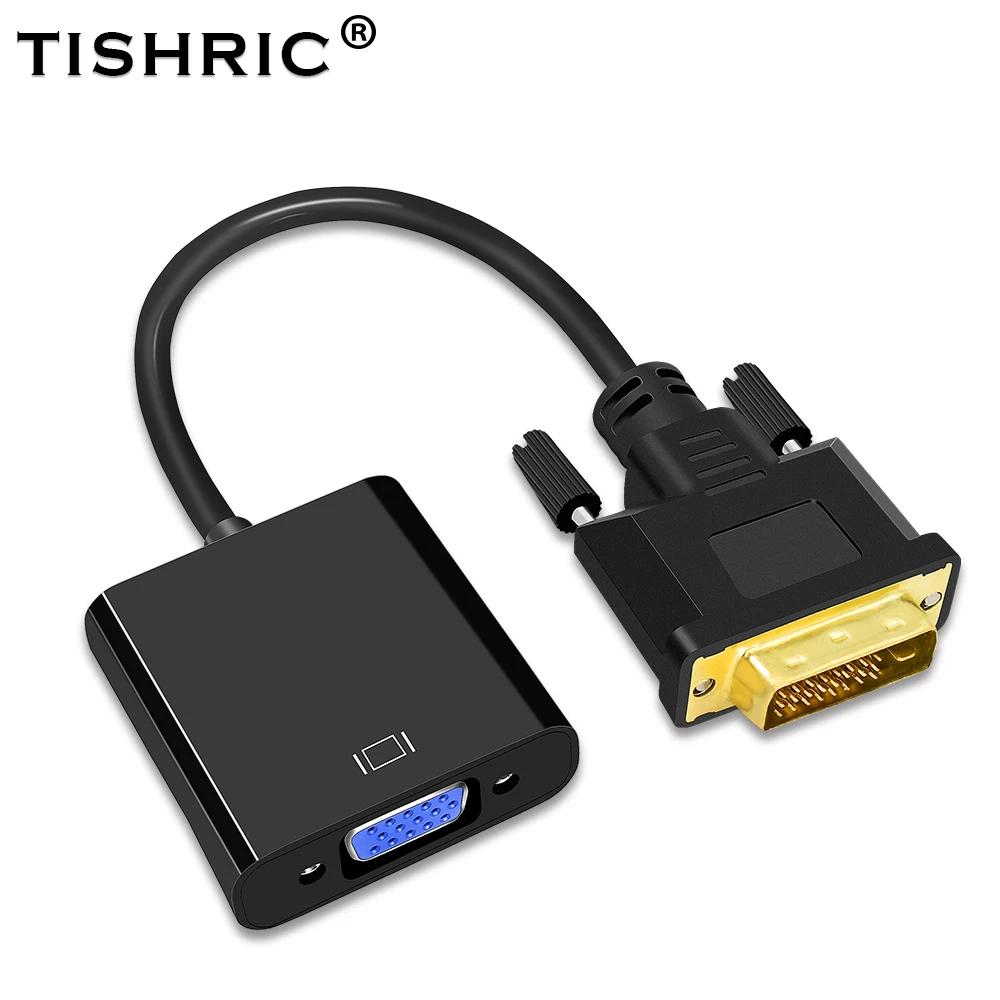 TISHRIC HD 1080P DVI-D-VGA  ̺, DVI VGA  24 + 1  - , HDTV PC ÷̿